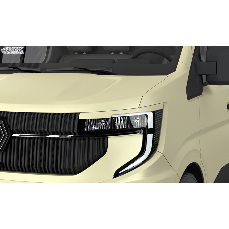 RDX Koplampspoilers  Renault Master IV 2024- & Nissan Interstar 2024- (ABS)