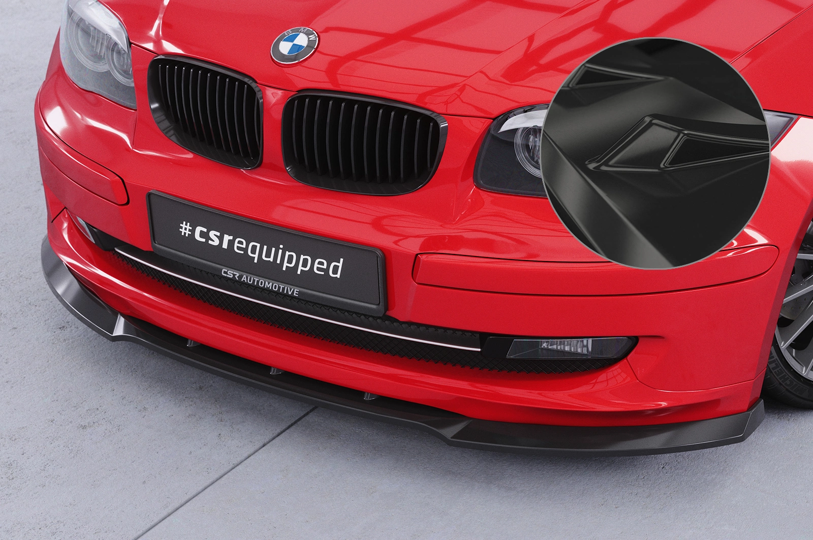 Voorspoiler BMW 1 Serie E81/E87 Glans Zwart – CSR