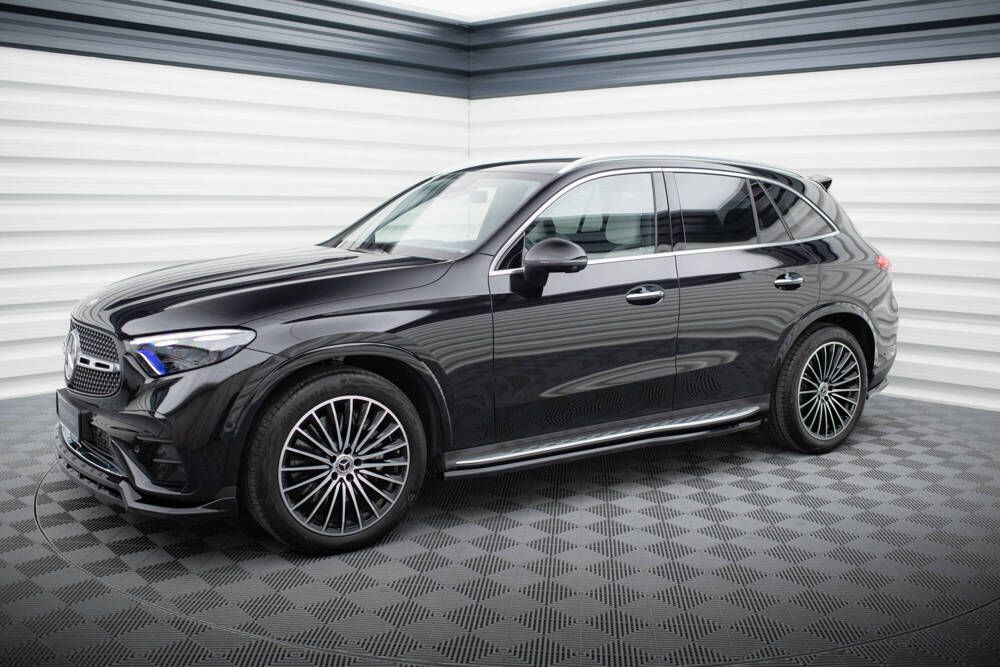 Zijskirt Mercedes GLC AMG Pakket X254 Maxton Glans Zwart