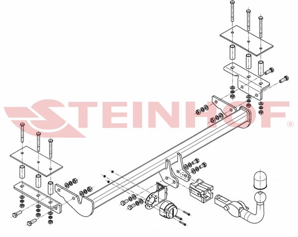 Trekhaak Opel Astra III (H) 4D 2008-2012