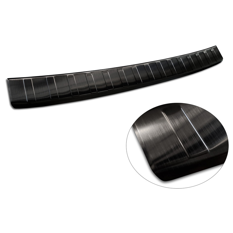 Zwart RVS Achterbumperprotector  Peugeot 308 III HB 2021- 'Ribs'