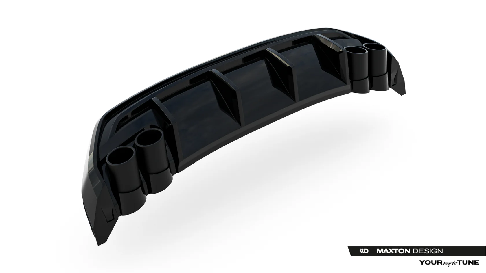 Diffuser + Exhaust Ends Imitatie Audi A3 S-Line Sportback 8Y Facelift Maxton