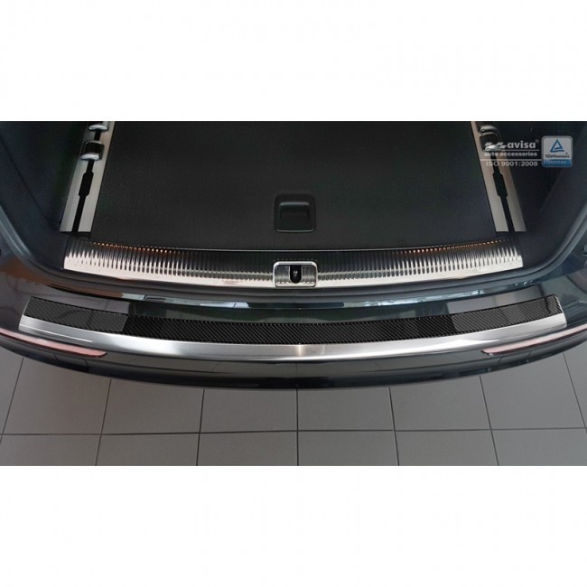 RVS Achterbumperprotector 'Deluxe' Audi Q5 2008-2016 Chroom/Zwar