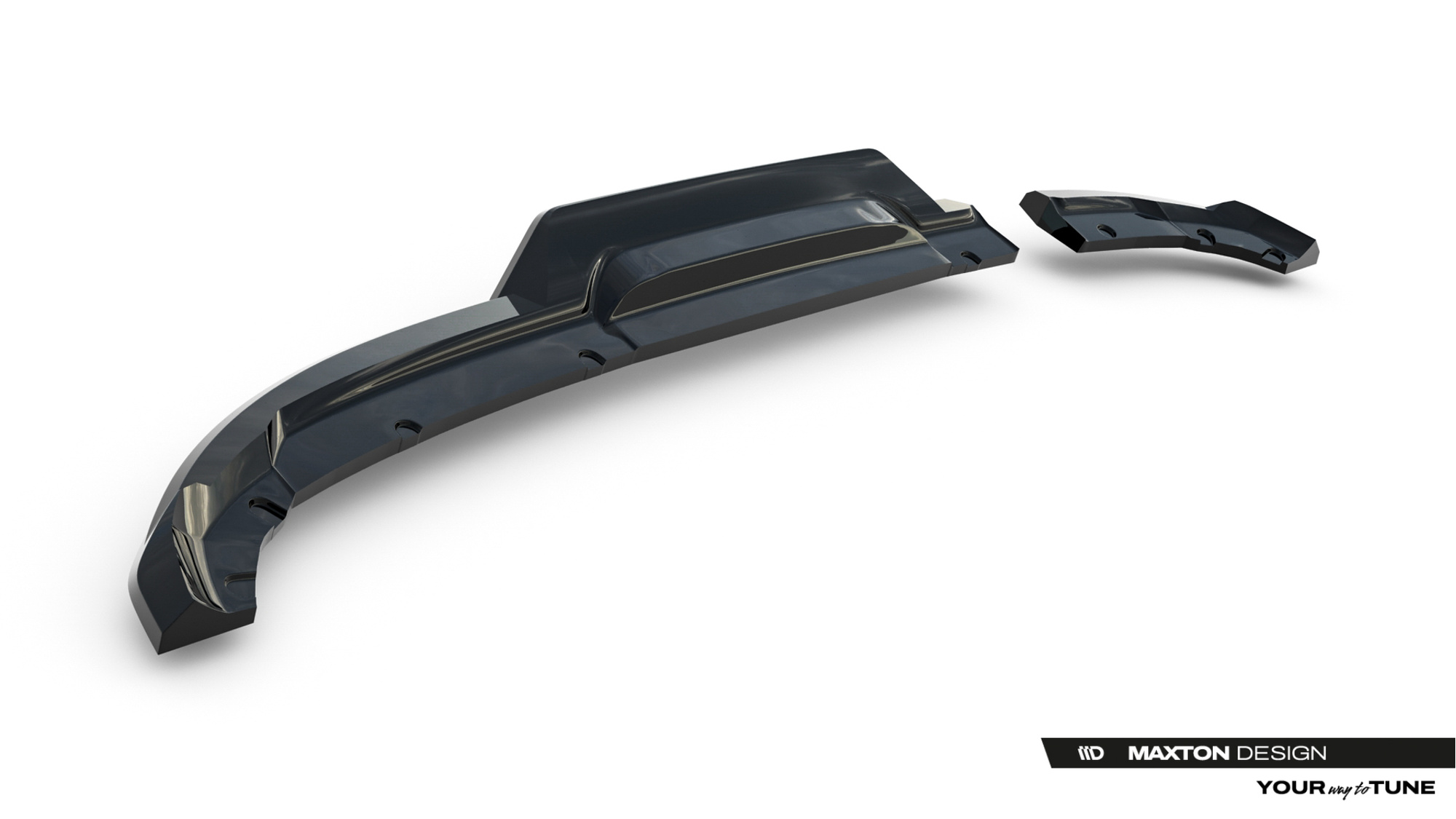 Achterdiffuser Renault Clio Mk5 Facelift (with vertical bars)