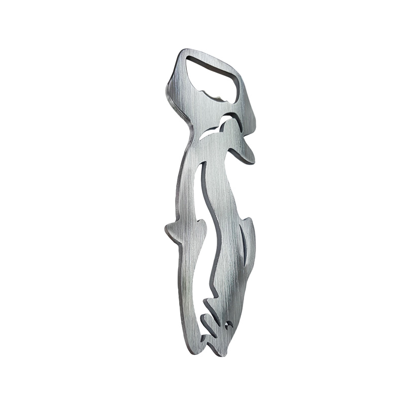 RVS Flesopener - 'Vis' (Zilver)