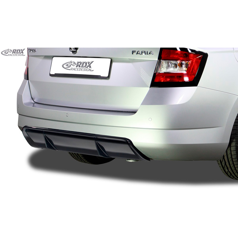 Achterskirt 'Diffusor'  Skoda Fabia III Kombi (NJ) 2014- (ABS zwart glanzend)