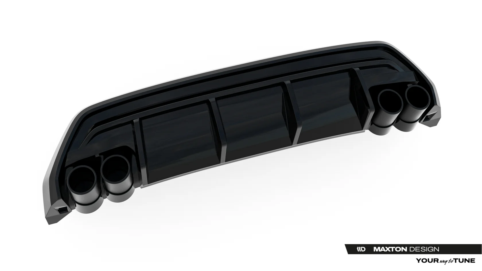 Diffuser + Exhaust Ends Imitatie Audi A3 S-Line Sportback 8Y Facelift Maxton