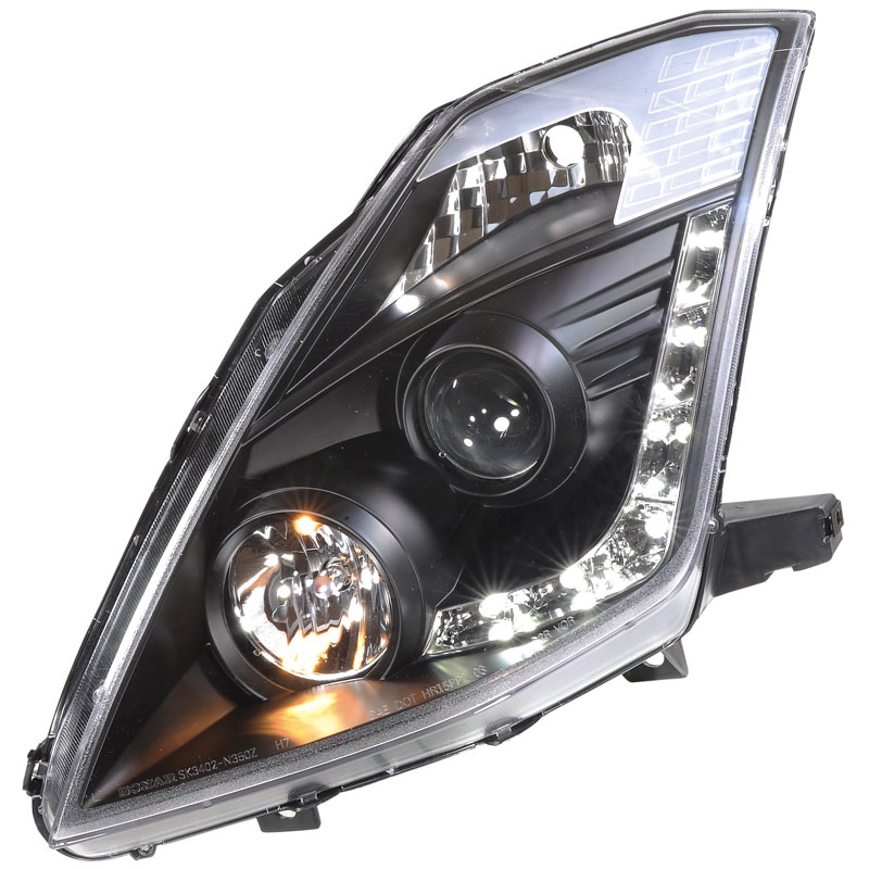 Set Koplampen in DRL-Look  Nissan 350Z 2003-2009 - Zwart
