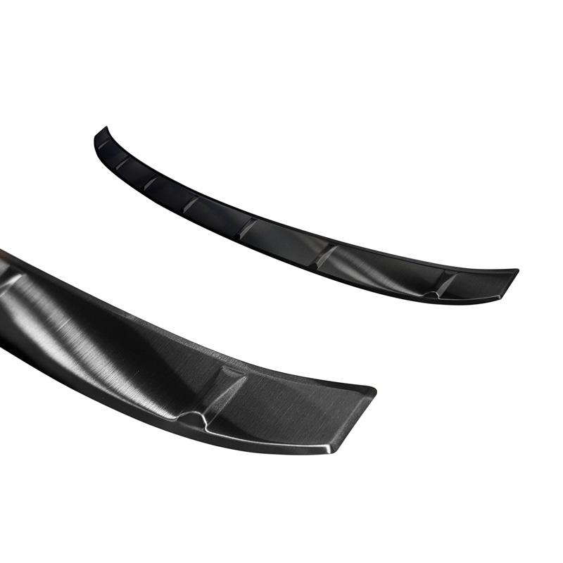 Zwart RVS Achterbumperprotector  BMW 3-Serie G20 Sedan M-Pakket 2018-