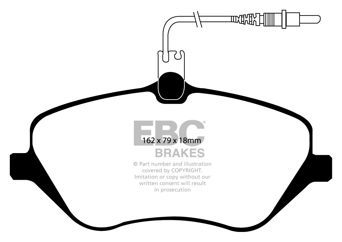 EBC Brakes CITROEN C6 3.0 2005-2009 Remblokken voorzijde