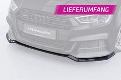 Voorspoiler Audi A3 S-Line / S3 8V – CSR Automotive Bekerspoilerlip Glanzend Zwart