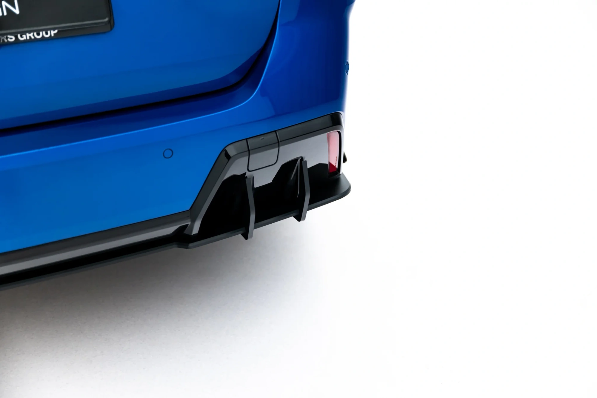 Achterdiffuser + Flaps BMW 2 M-Pack Gran Coupé F74 Glanzend Zwart