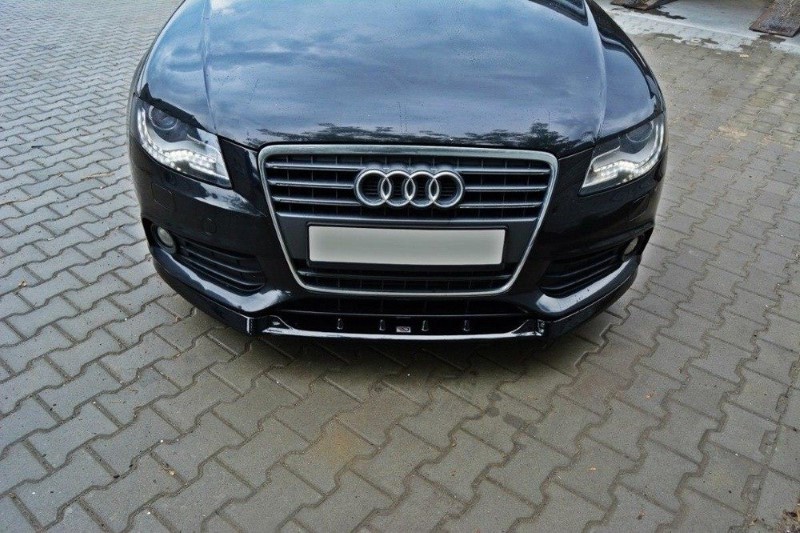 Voorspoiler Audi A4 B8 V.1 Glanzend Zwart