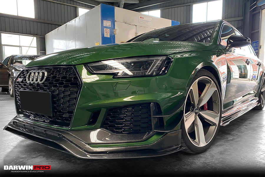 Audi RS4 B9 BKSS Style Front Canards Carbon 2017-2019
