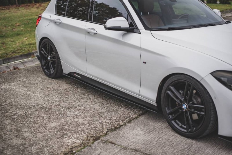 Race Zijskirts BMW 1-Serie/M140I F20 Maxton Design zwart V.2