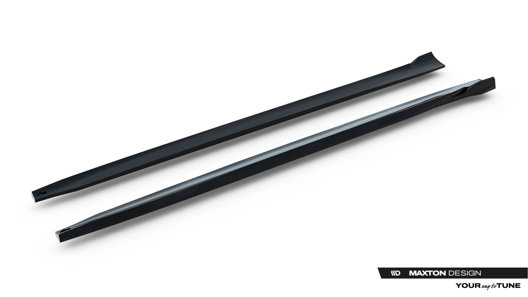 Zijskirts Mercedes-AMG E53 Sedan / Estate W214 Maxton Glans Zwart