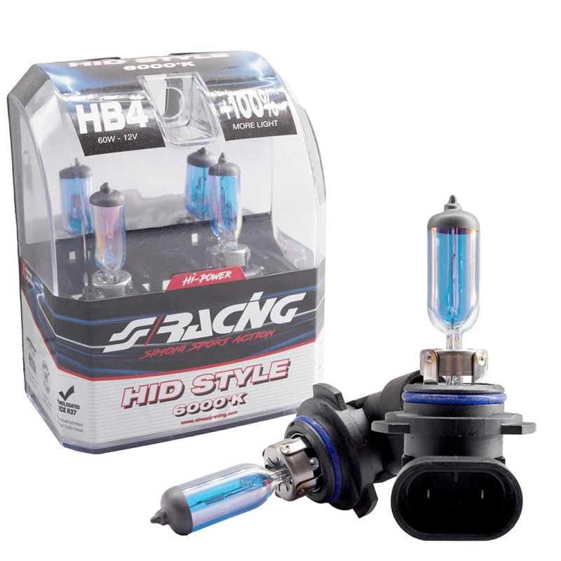 Simoni Racing Halogeen lamp HB4 (6000K) Hyperwhite 12V/55W