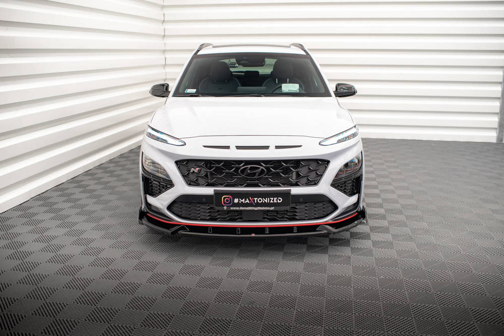 Voorspoiler V.1 Hyundai Kona N Maxton Glans Zwart