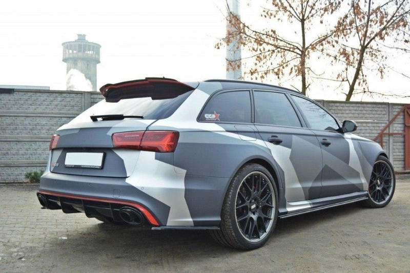Zijdiffuser V.1 Audi RS6 C7 Maxton Glans Zwart