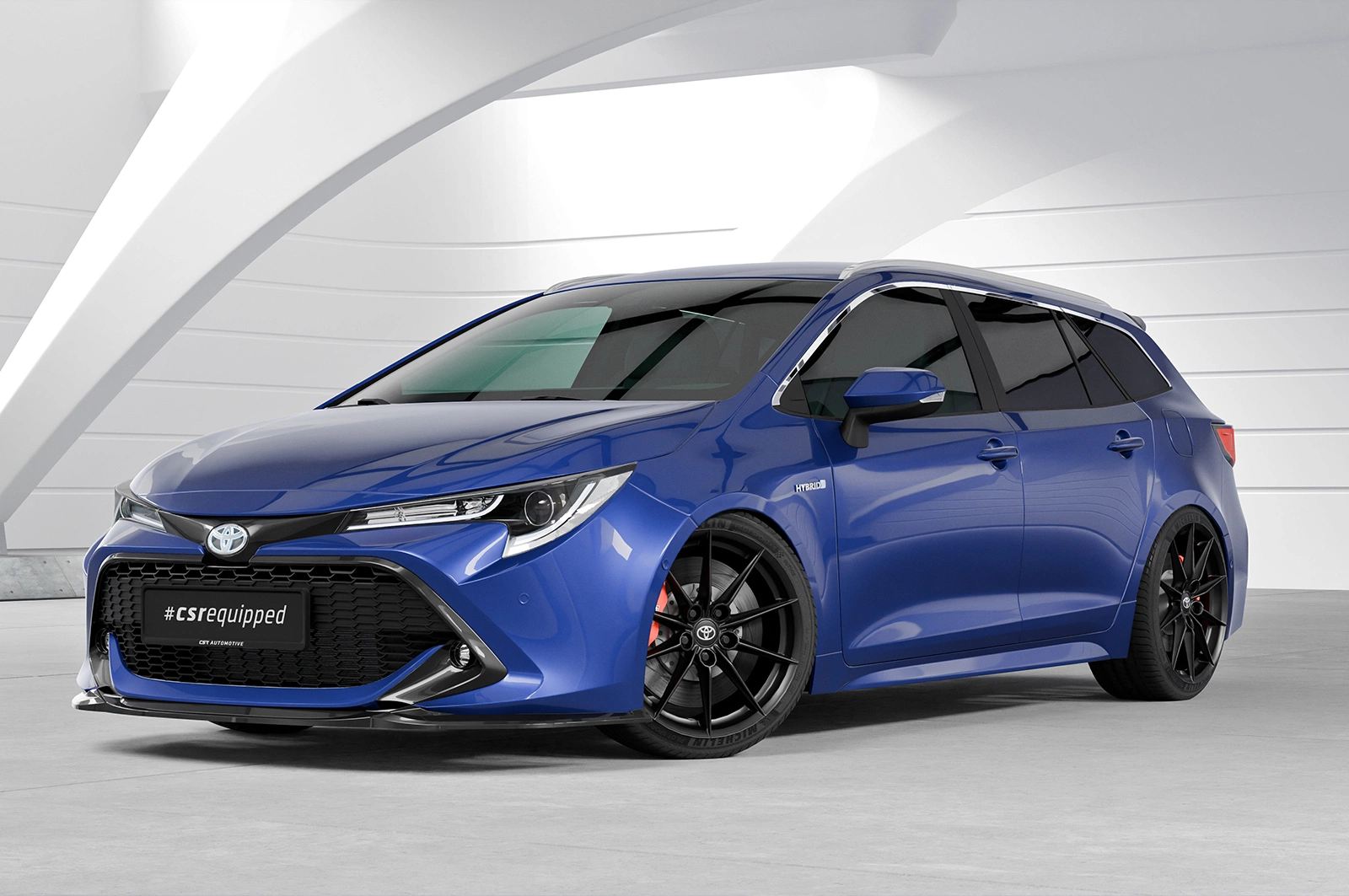 Voorspoiler  Toyota Corolla (E210) Touring Sports glans zwart