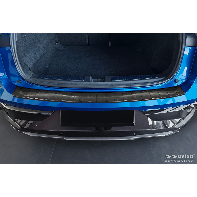 Zwart RVS Achterbumperprotector  Renault Rafale 2023- 'Ribs'