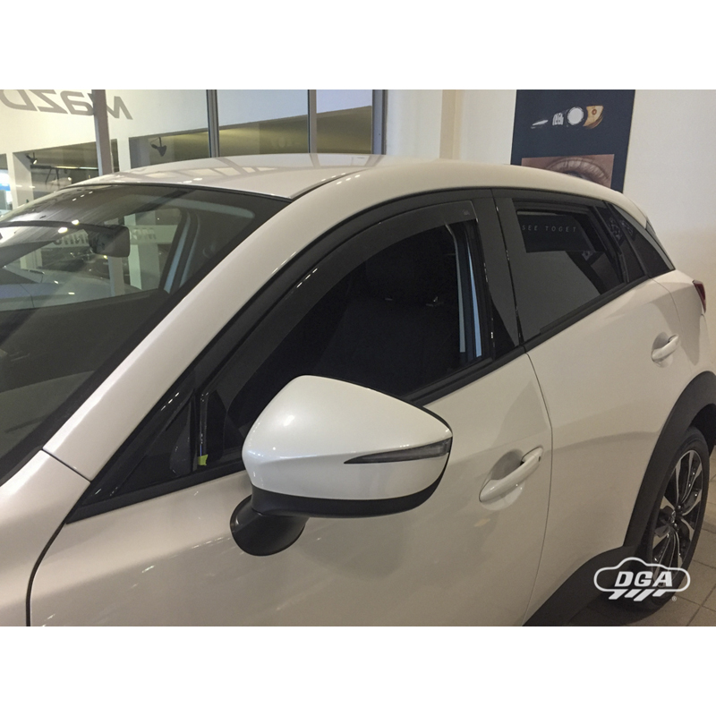 DGA Zijwindschermenset  Mazda CX-3 (DK) 2015- (4-delig)