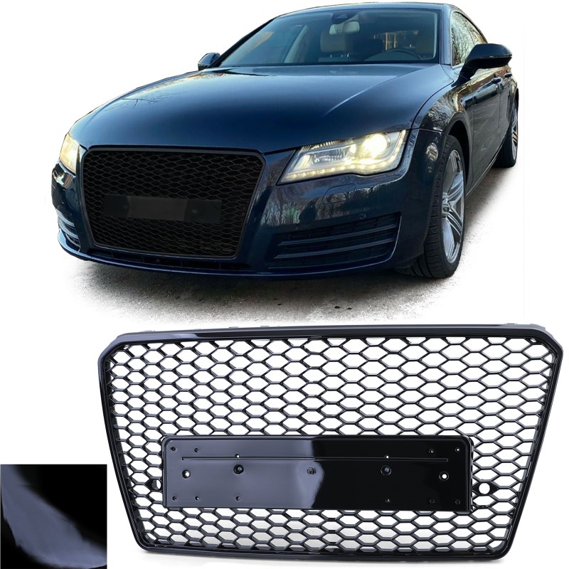 Grill Audi A7 RS7 10-14 Look Zwart