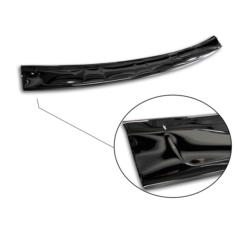 Zwart-Chroom RVS Achterbumperprotector  Ford Edge II FL 2018- 'Ribs'