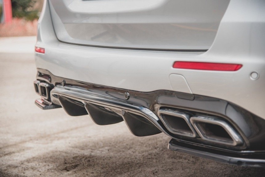 Diffuser Mercedes E63 AMG Estate W213 Maxton Design glans zwart
