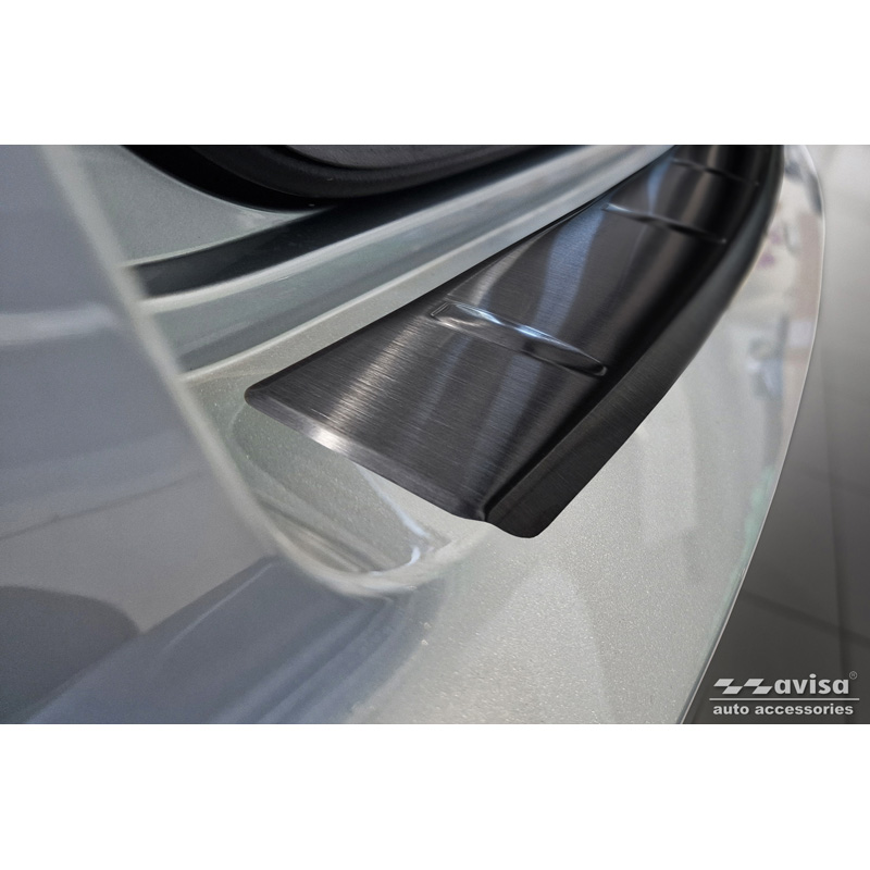 Zwart RVS Achterbumperprotector  Skoda Kamiq Facelift 2023- 'Ribs'