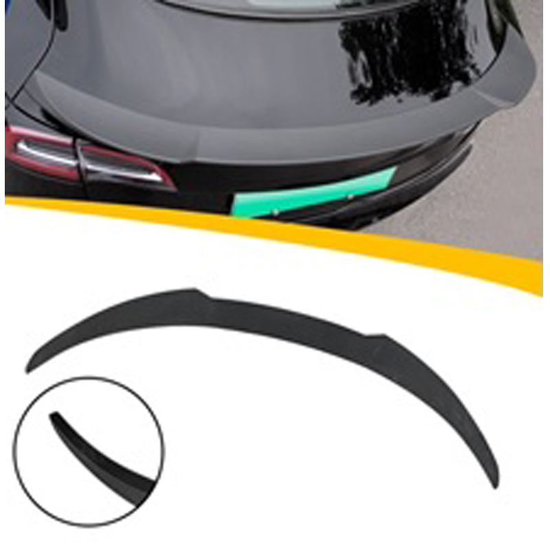 Achterspoiler  Tesla Model 3 2017- 'Aero M4' (Glanzend Zwart ABS)