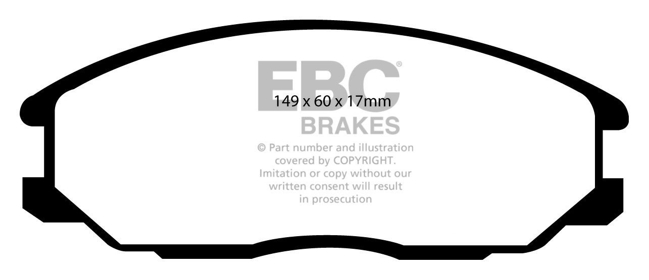EBC Brakes HYUNDAI Santa Fe 2.7 2000-2006 Remblokken voorzijde