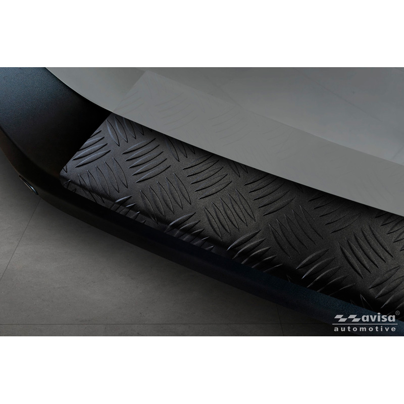 Avisa Matzwart RVS Achterbumperprotector  Ford Transit Courier II / Tourneo Courier II 2023- 'Riffled Plate'