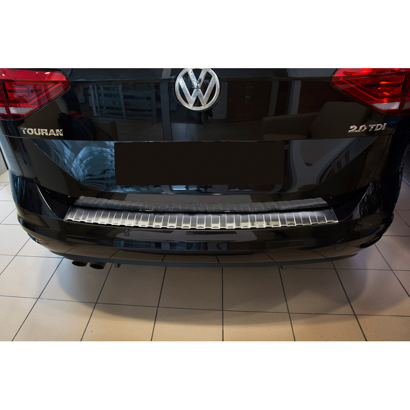 RVS Achterbumperprotector  Volkswagen Touran III 2015- incl. R-Line 'Ribs'