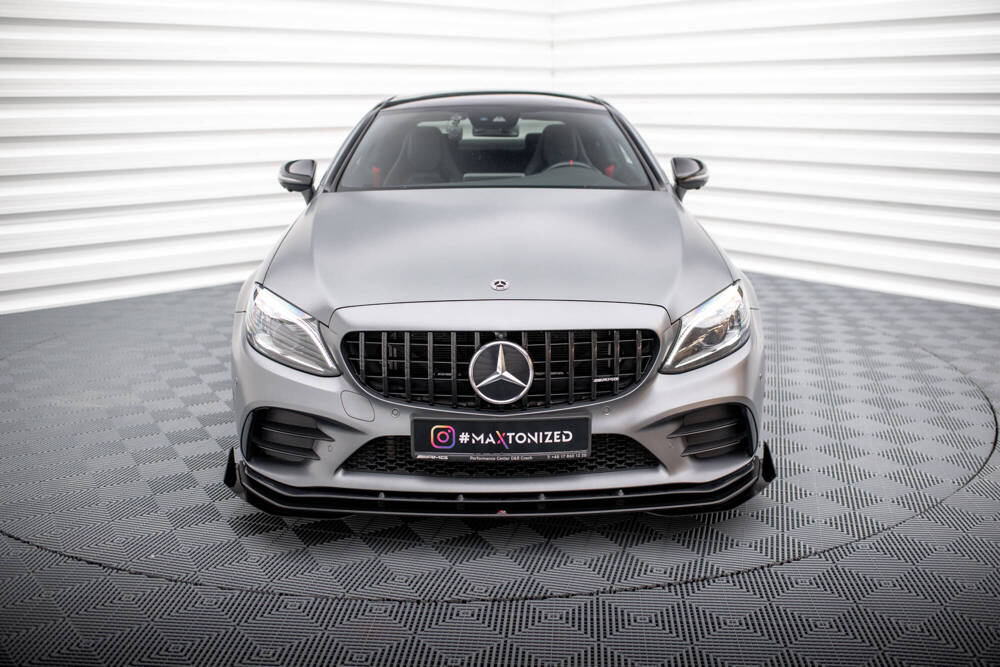Voorspoiler met Canards Mercedes C43 W205 Coupe FL Maxton