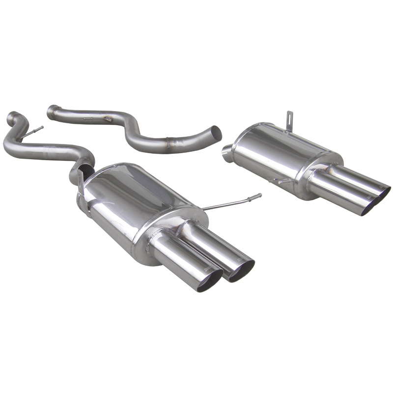 Volledig RVS links/rechts einddemper BMW 3-Serie E92 M3 Coupe 4.