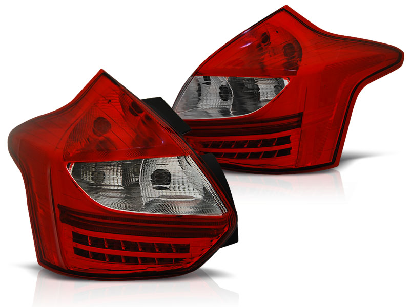 Taillights LED Ford Focus III 5-door 2011 red/Smoke