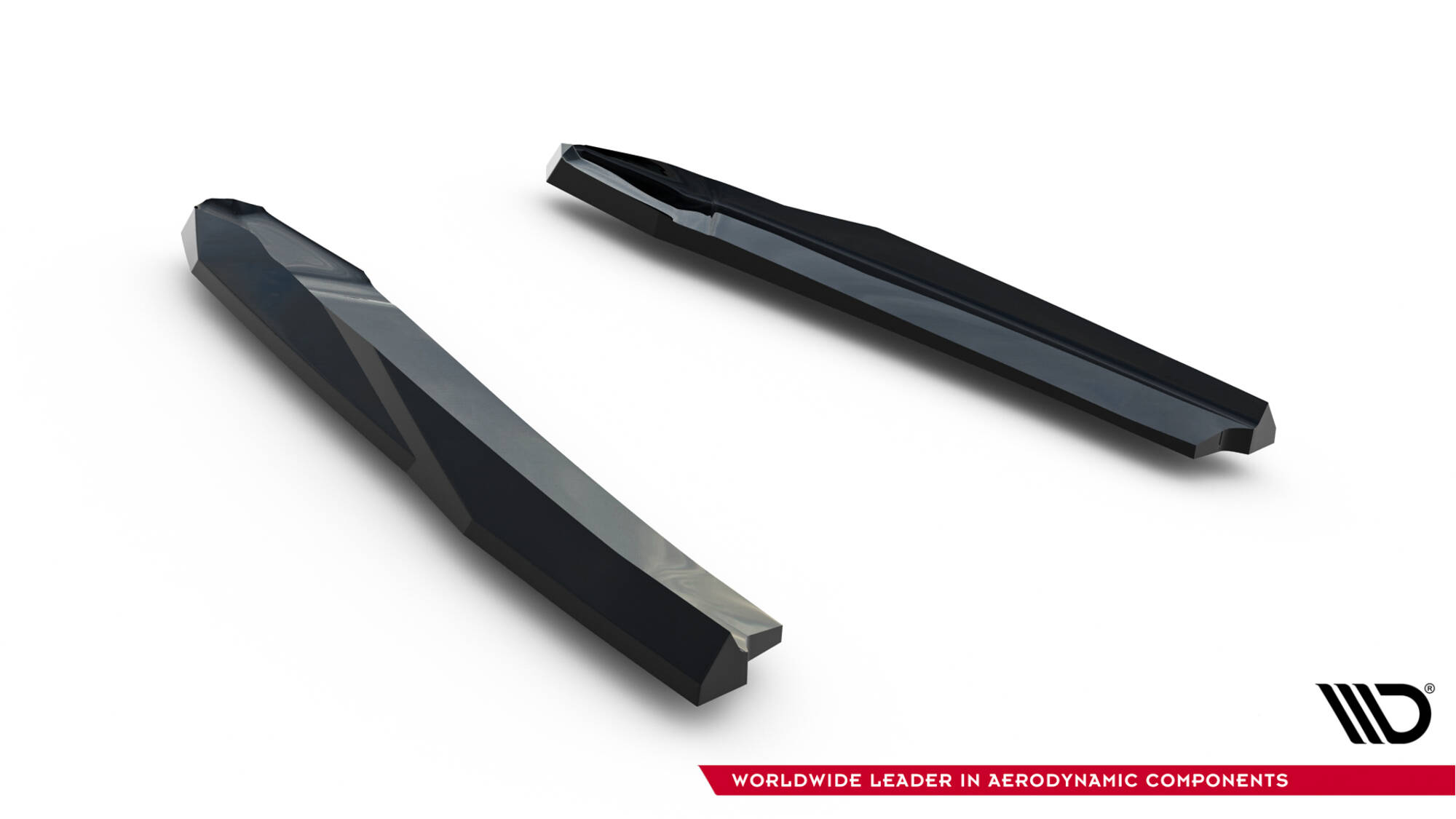 Achterzij Spoilers V.3 Skoda Octavia RS Liftback MK4 / MK4 Facelift Maxton Glanzend zwart