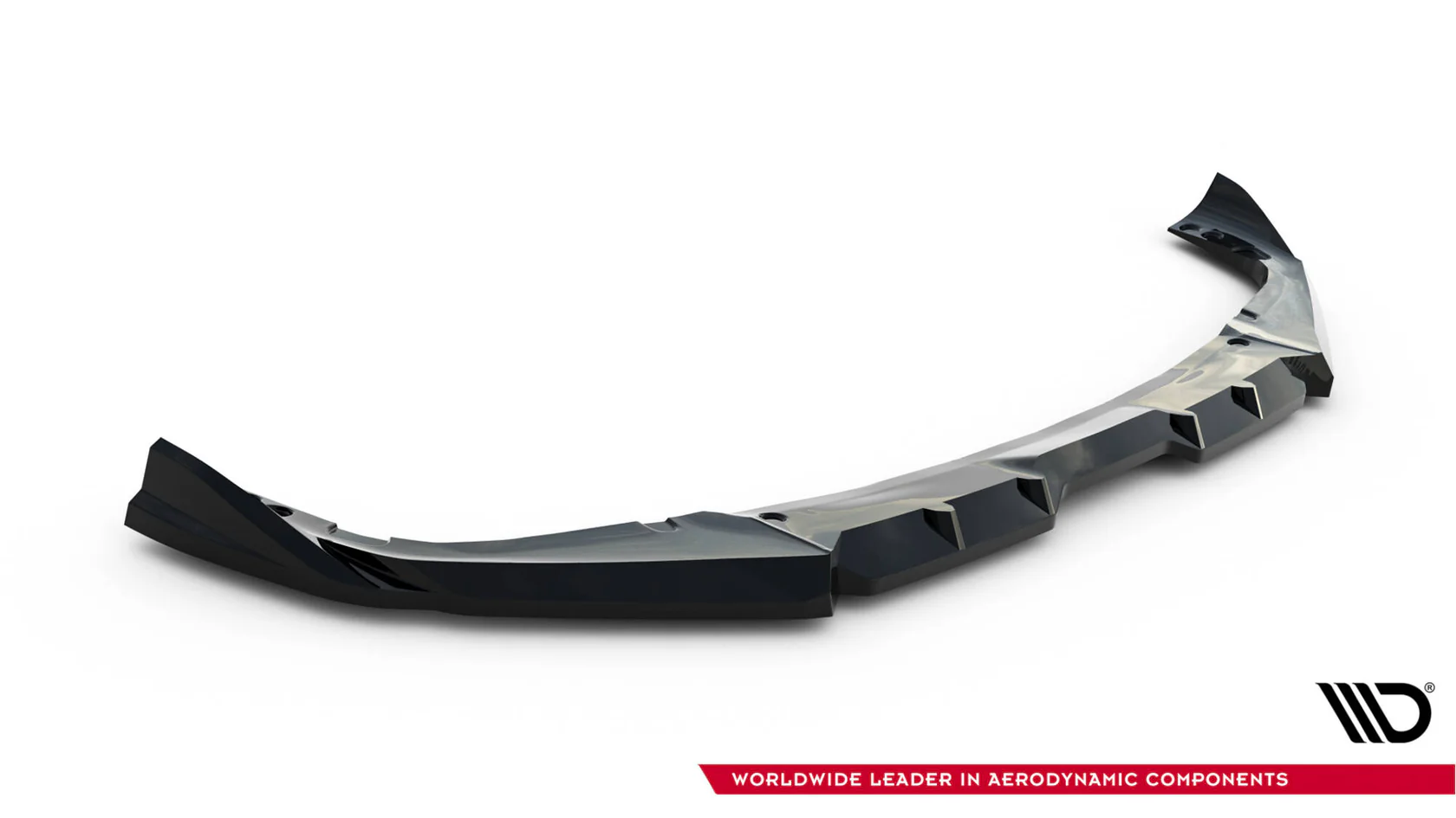 Voorspoiler BMW X6 M F96 Facelift Maxton Glanzend zwart