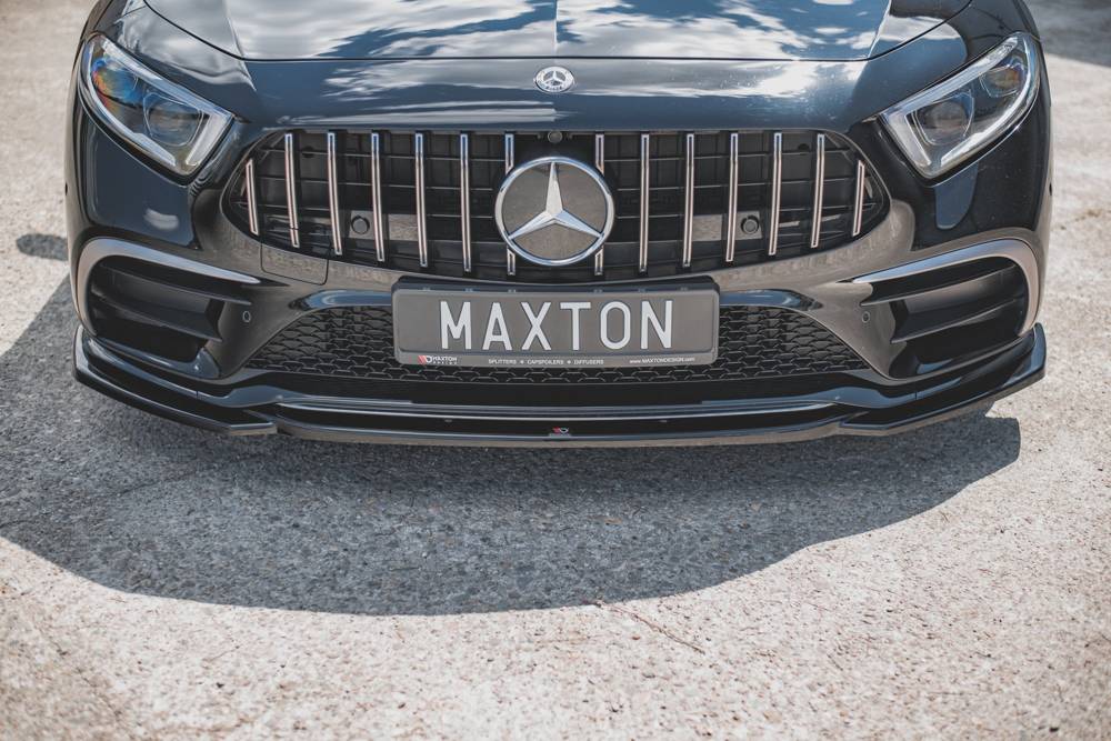Voorspoiler V.1 Mercedes AMG CLS AMG Pakket & CLS53 C257 Maxton Glans Zwart