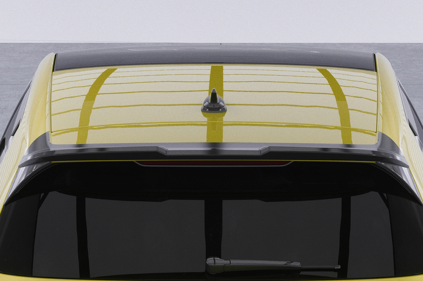 Achterspoiler VW Golf 8 GTI, GTD, GTE, R-Line glans zwart