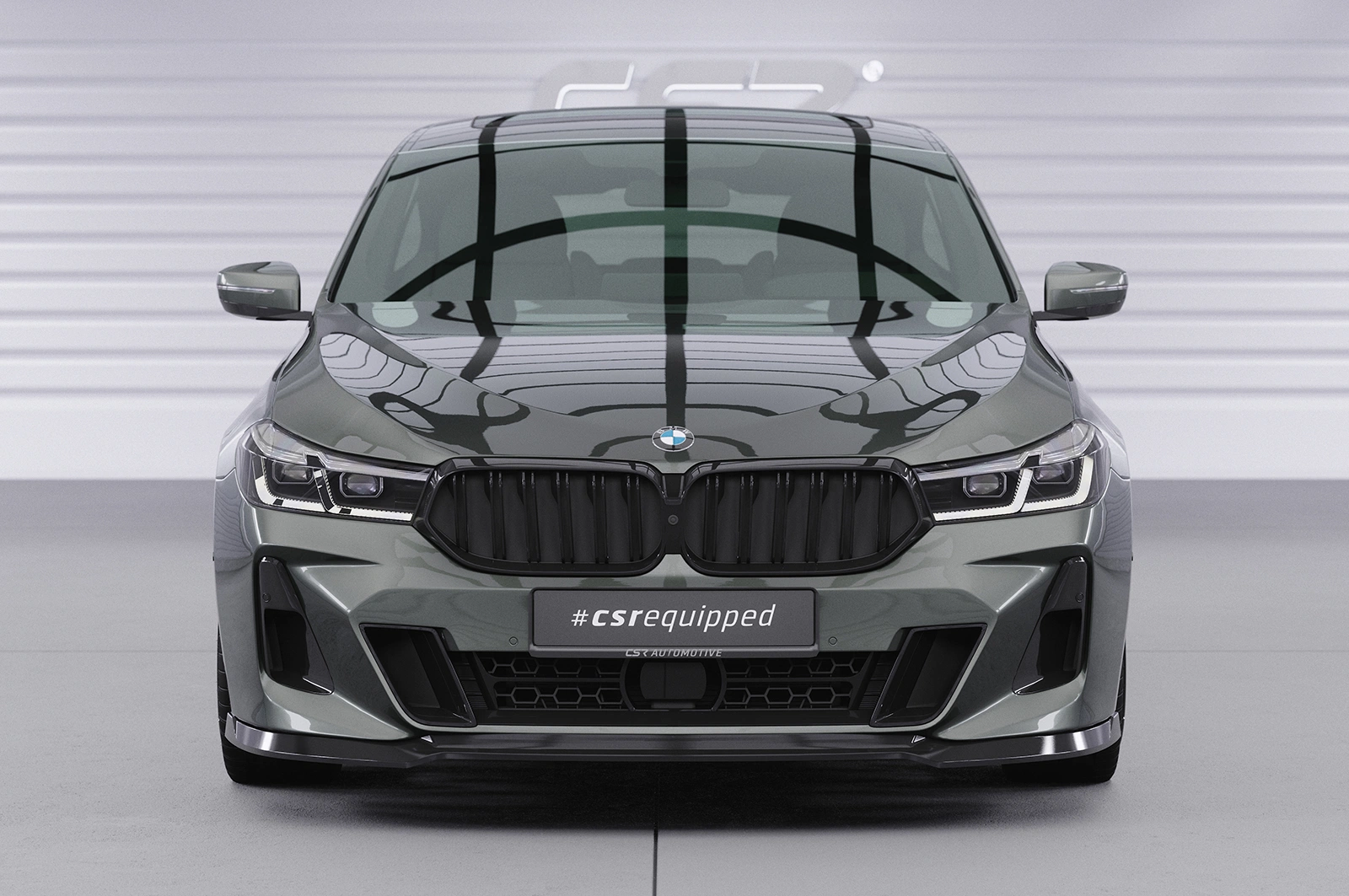 Voorspoiler BMW 6er (G32) M-Paket Glans Zwart (LCI, 07/2020–) CSR