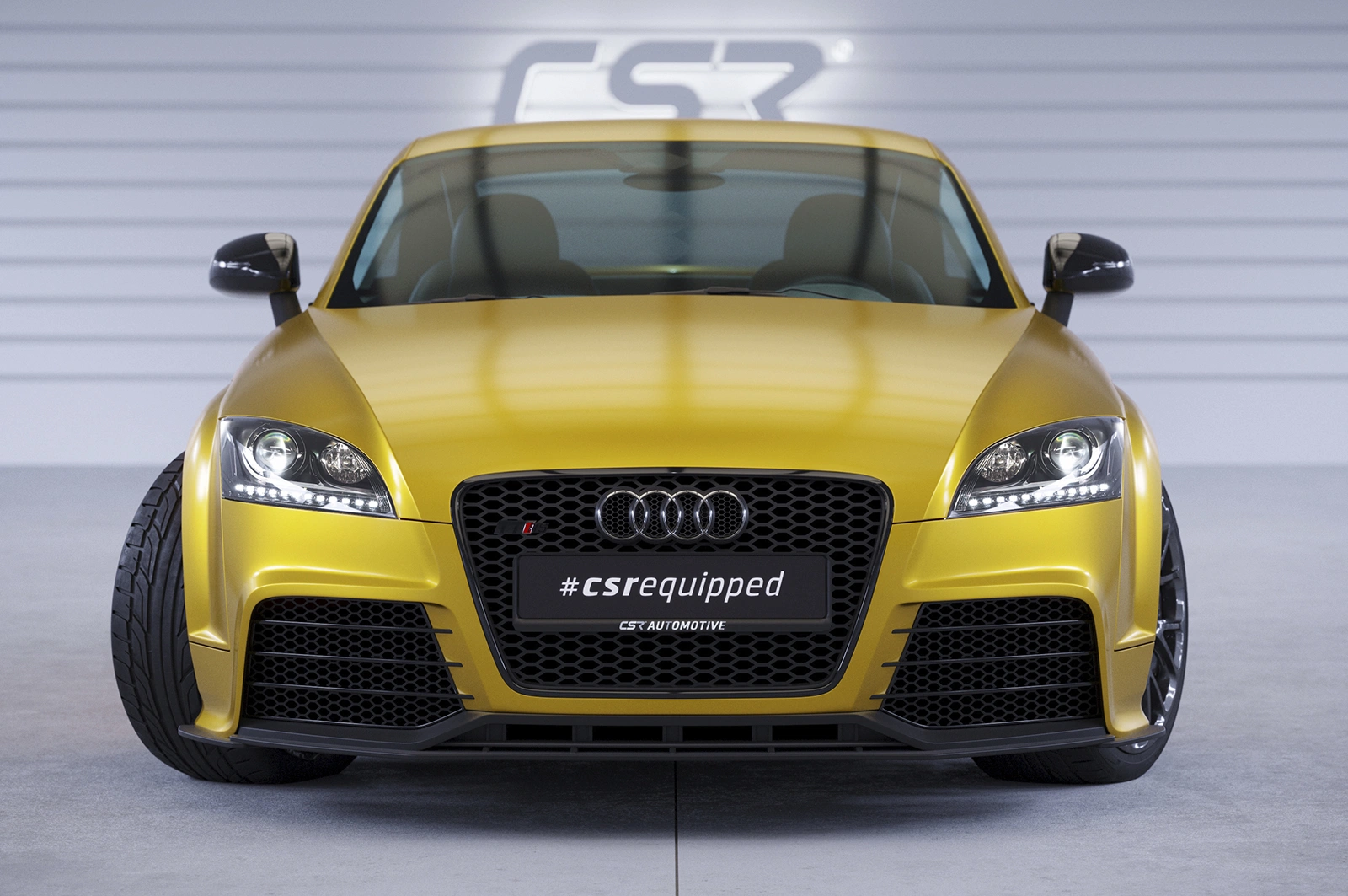 Voorspoiler Audi TT (8J) glans zwart