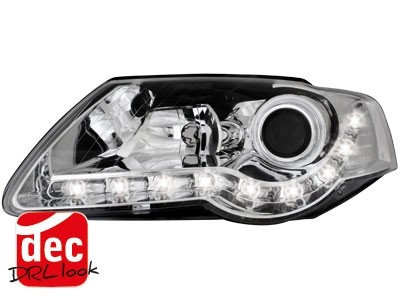 Faros VW Passat 3C Los ojos del Diablo Dayline cromo