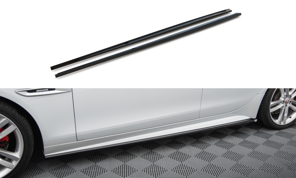 Zijskirts Jaguar XE R-Sport X760 Maxton Glans Zwart