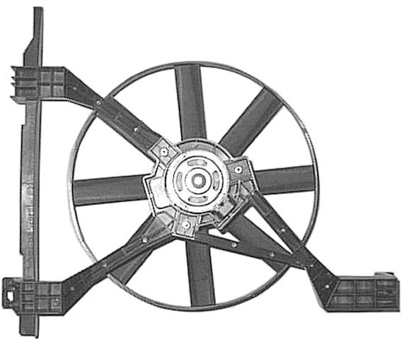 Radiator FAN MCC SMART 45016 285mm 45505561+CDI -AC