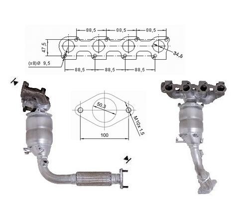 Ford KA 1.3i 8V 1299 cc 44 Kw / 60 cv BAJA Magnaflow CAT Bouwjaa