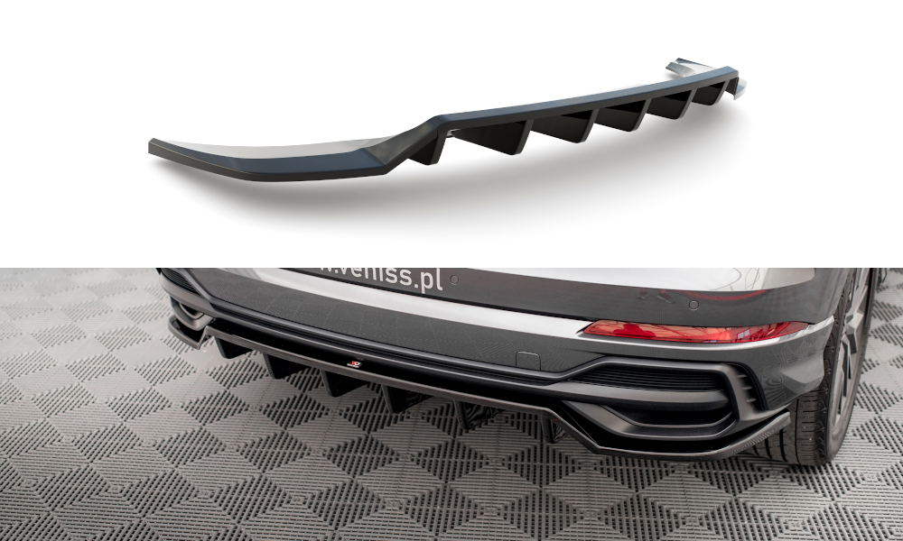 Diffuser Audi Q3 S-Line F3 Maxton Glans Zwart