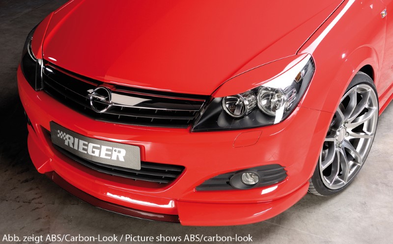 Spoilerzwaard voor Voorspoilerlip Opel Astra H GTC Rieger