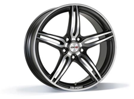 Motec Penta Metallic Black Matt Polish 9x20 5x120 ET15 Velgen